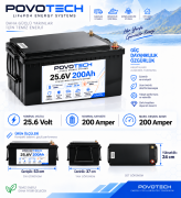 25.6V 200AH POVOTECH LİFEPO4 BATTERY